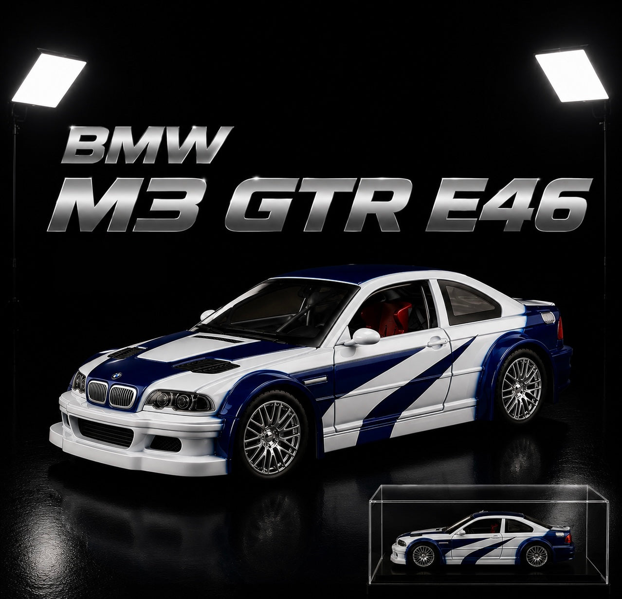 BMW M3 GTR E46 (Blue & White)